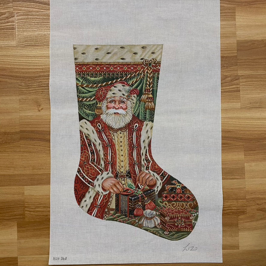 Renaissance Santa Stocking Canvas