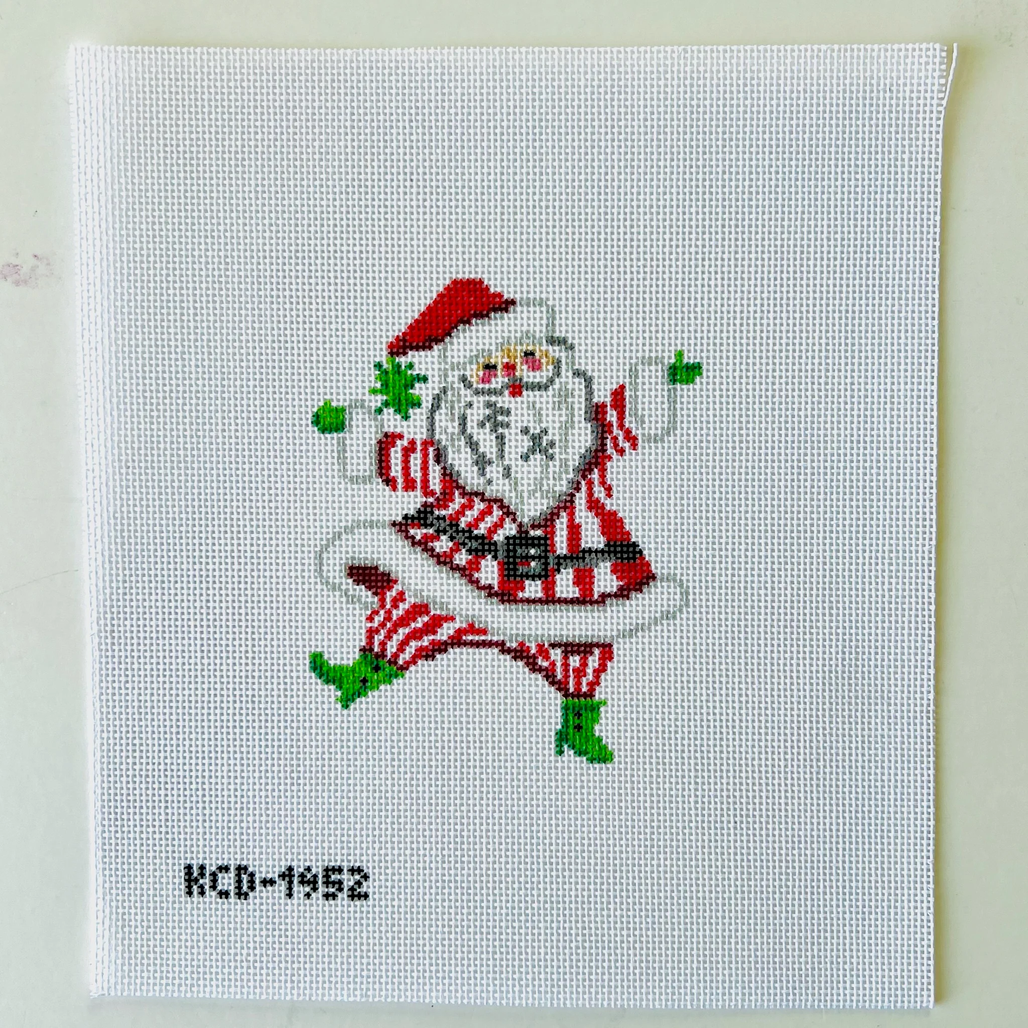 Retro Santa with Stripes