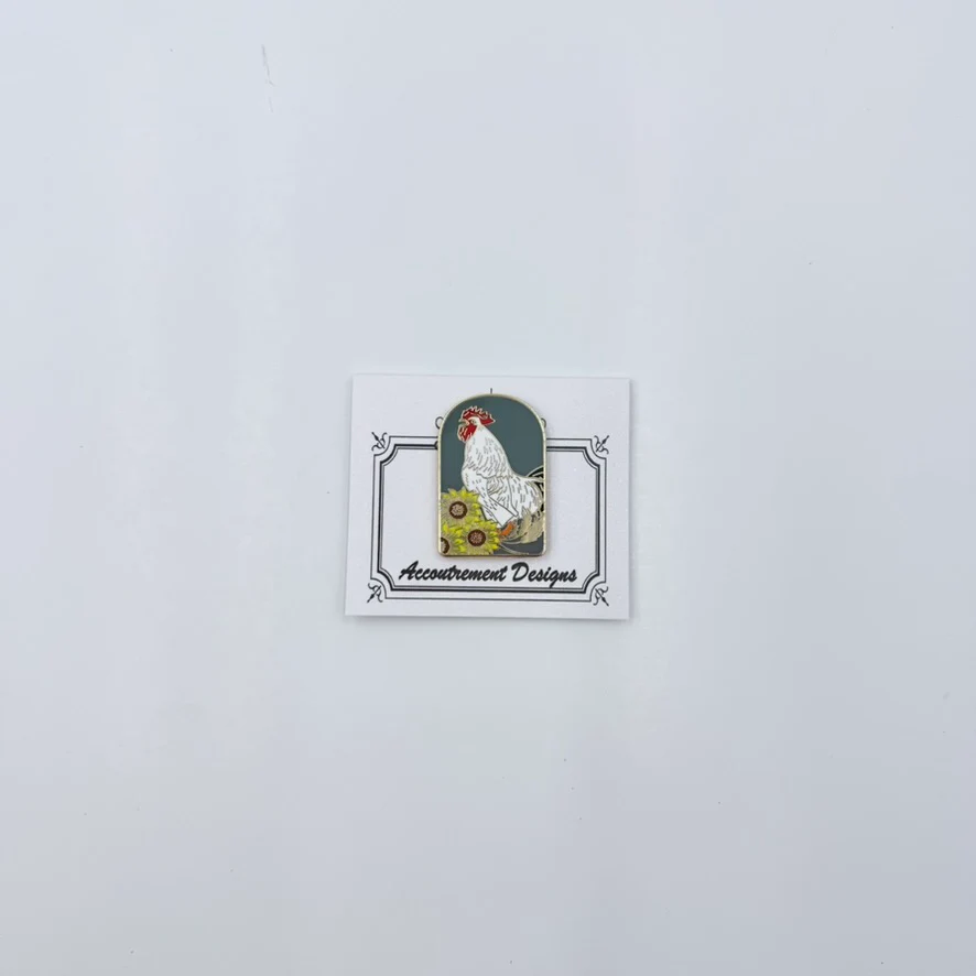 Rooster and Sunflowers Needle Minder