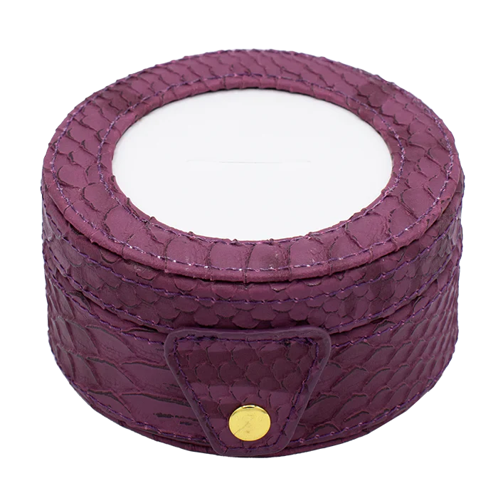 Round Leather Gift Box - Image 5