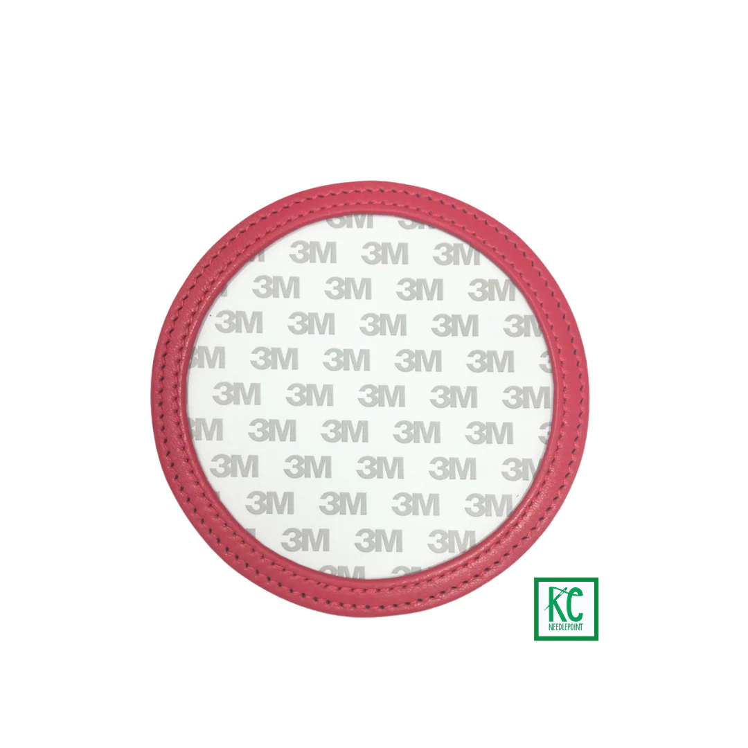 Round Self Finishing Leather Coaster - Image 5