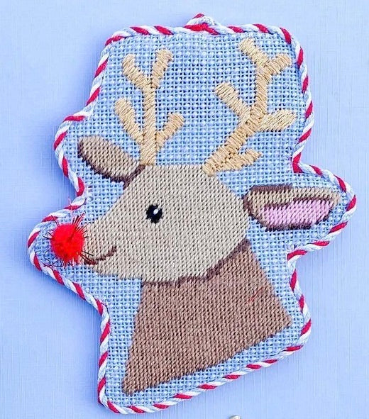 Rudolph with Pom Pom Nose Canvas