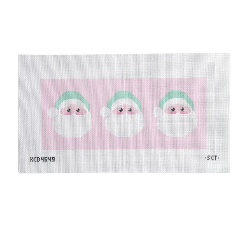Santa Face Trio Canvas