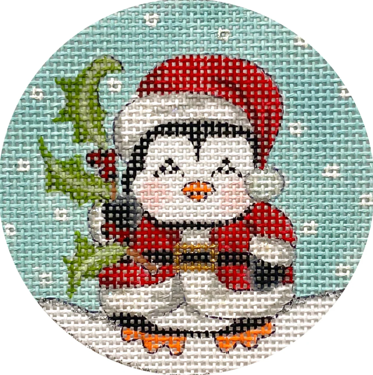 Santa Penguin Canvas