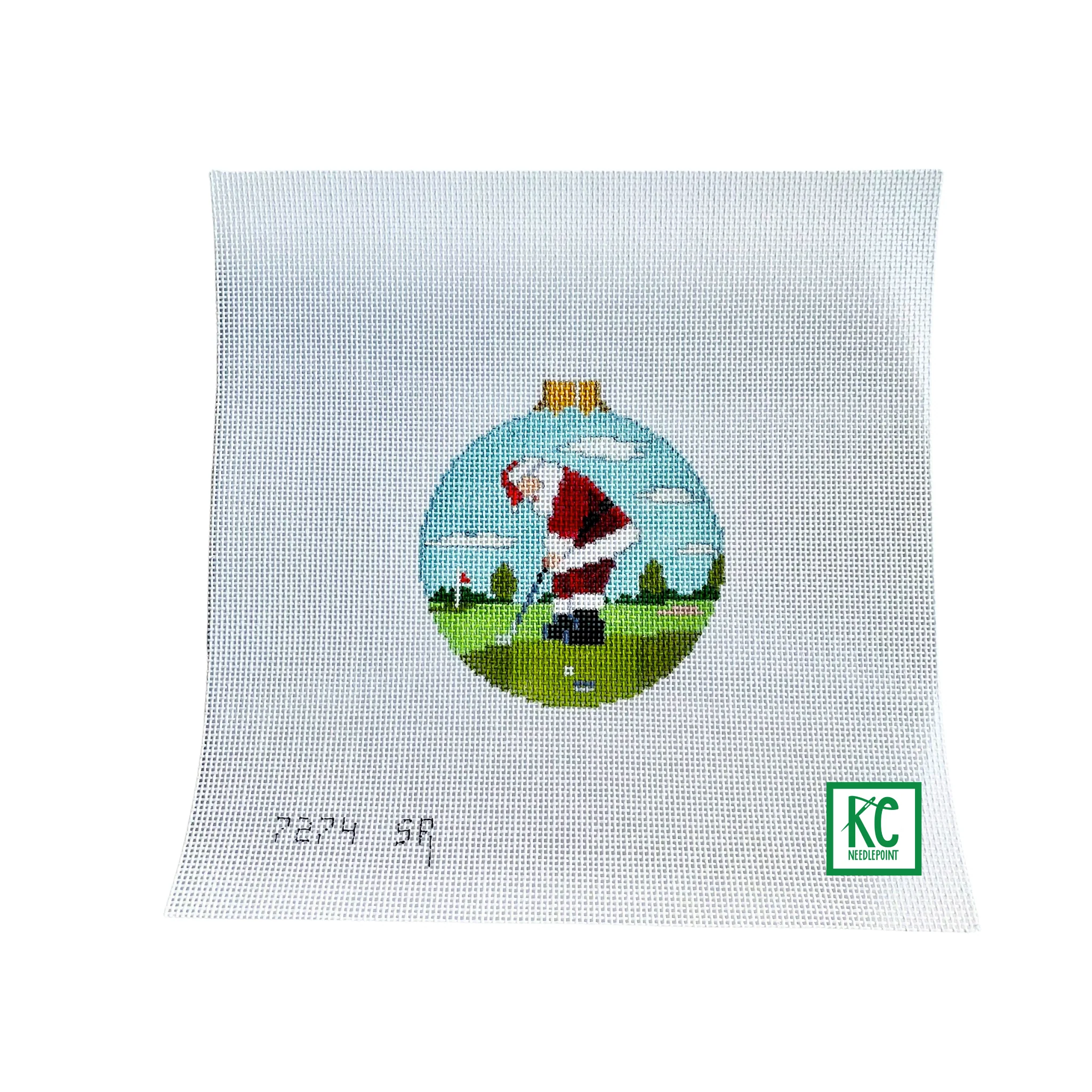 Santa Putting Canvas