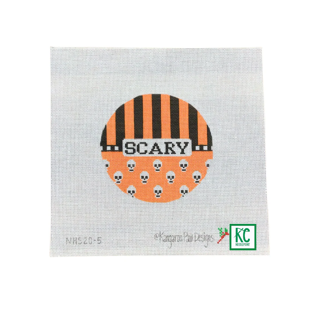 Scary Round Canvas