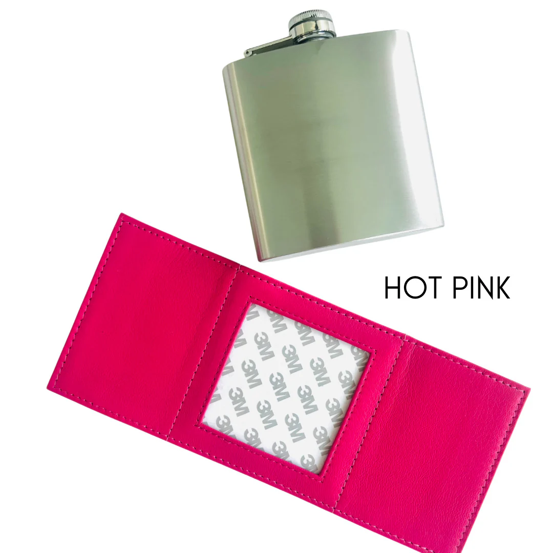 Self Finishing Leather Flask - Image 3