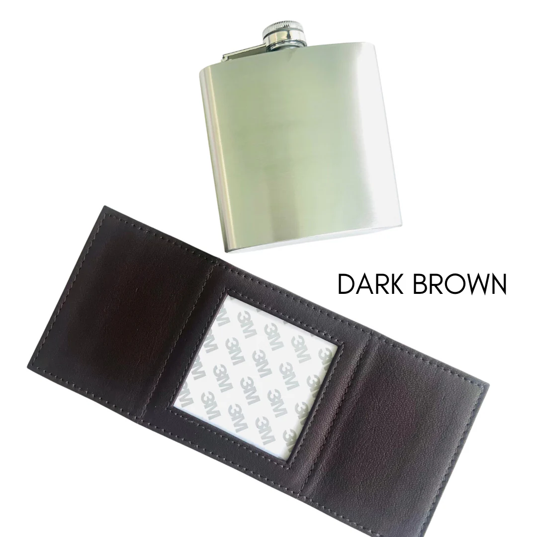 Self Finishing Leather Flask - Image 4