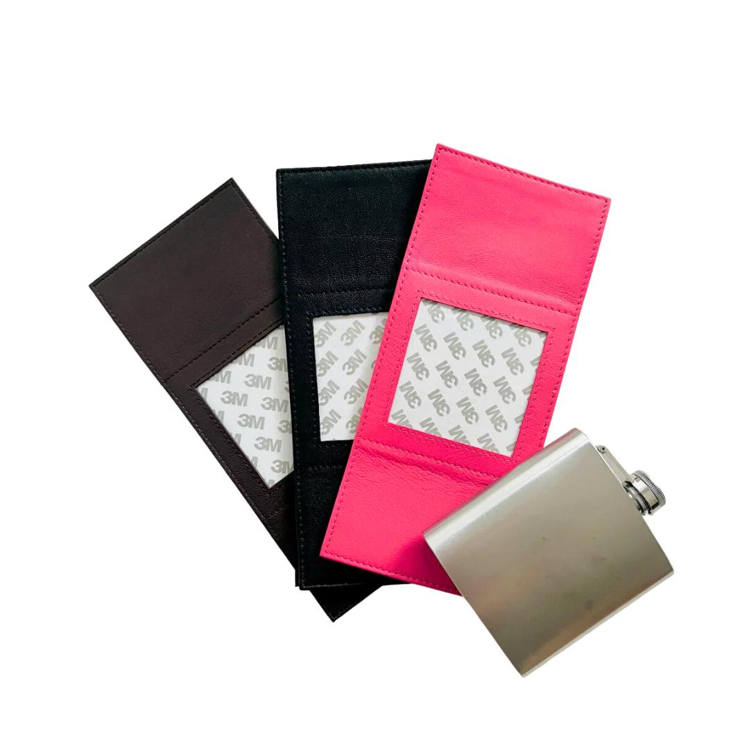 Self Finishing Leather Flask - Image 5