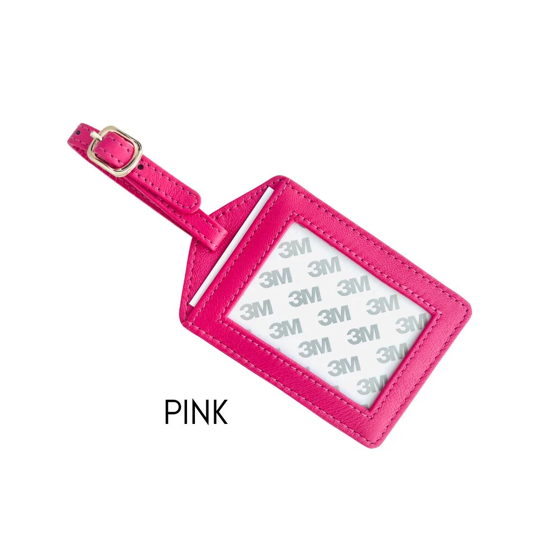 Self Finishing Leather Luggage Tag - Image 3