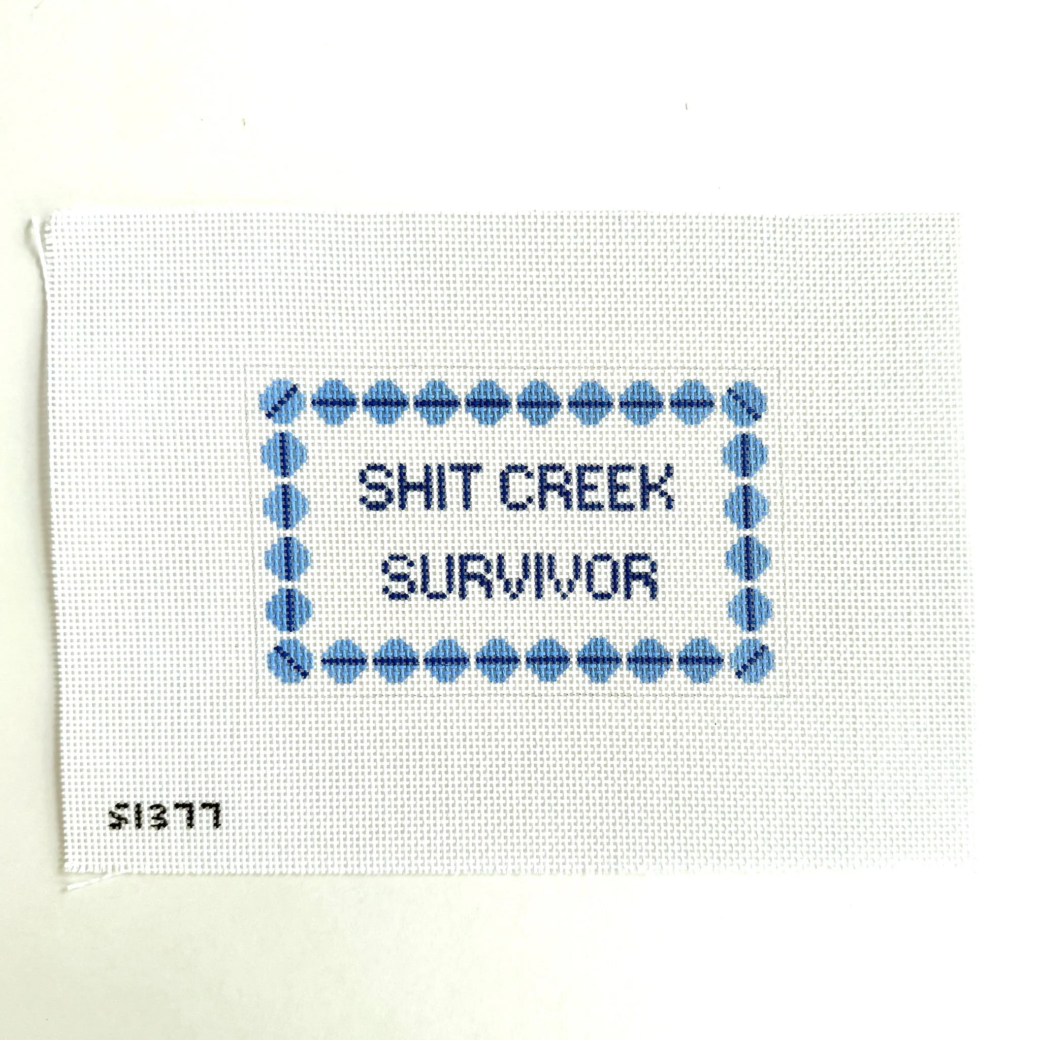 Shit Creek Survivor Needlepoint Canvas