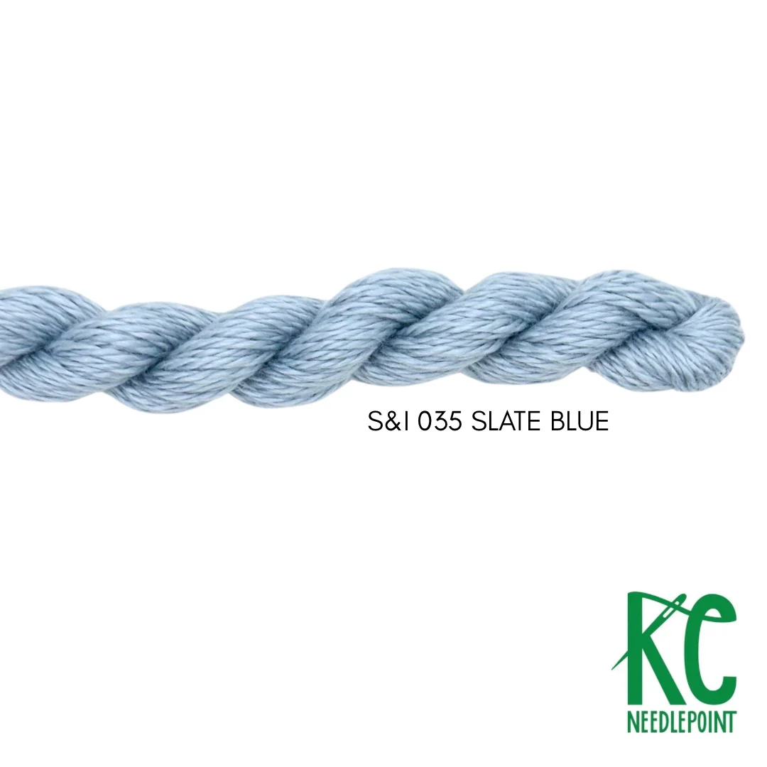 Silk & Ivory 035 Slate Blue