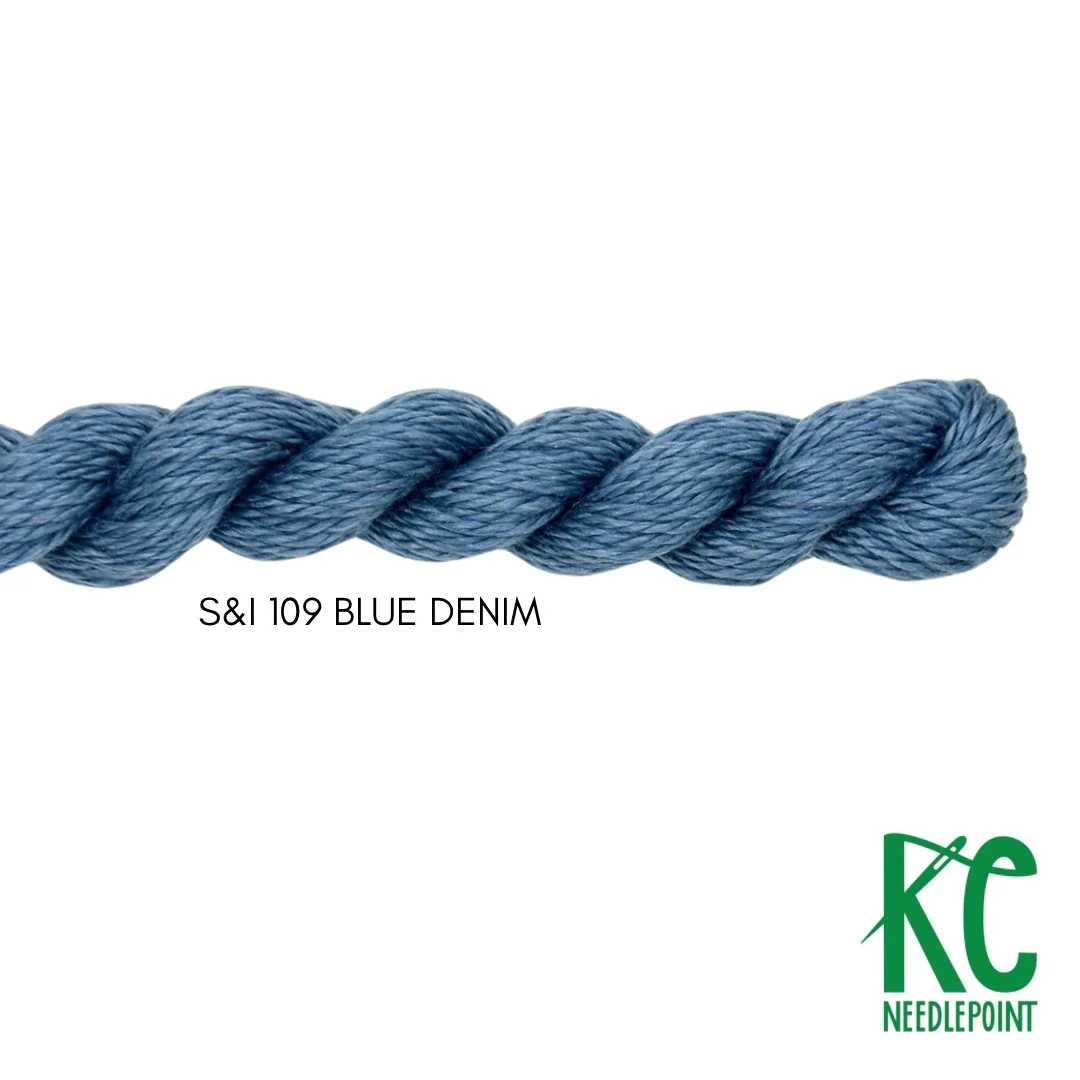 Silk & Ivory 109 Blue Denim