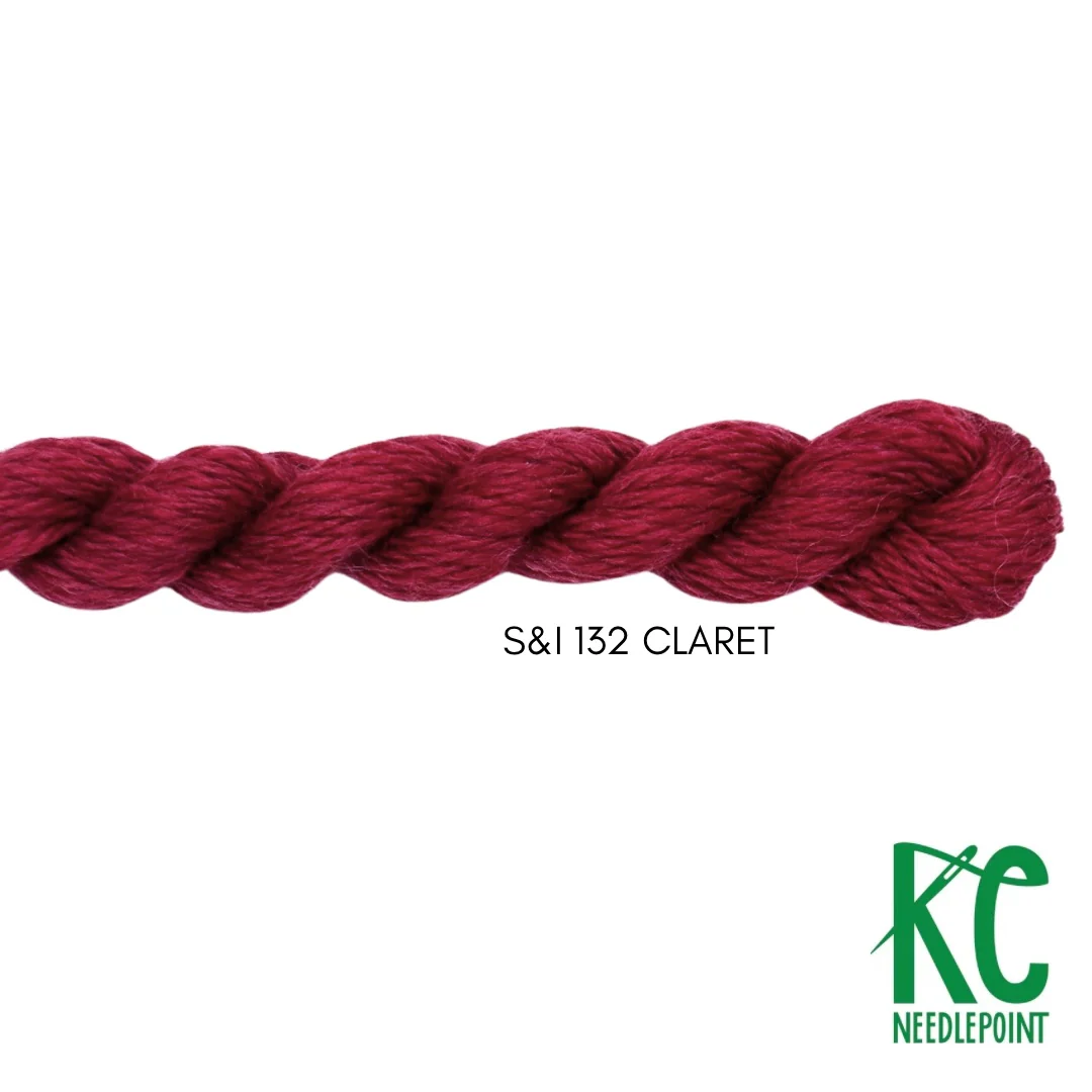 Silk & Ivory 132 Claret