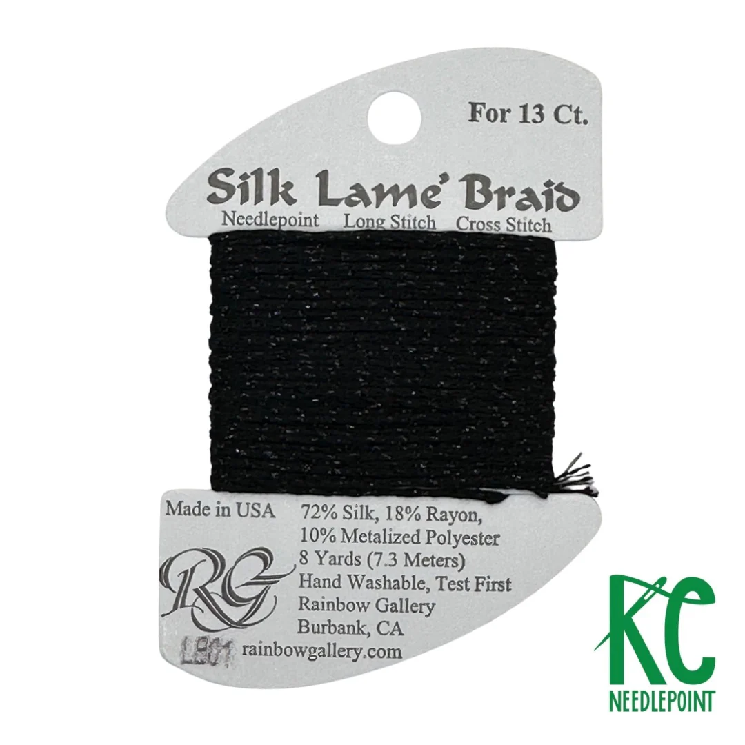 Silk Lamé Braid LB01 Black