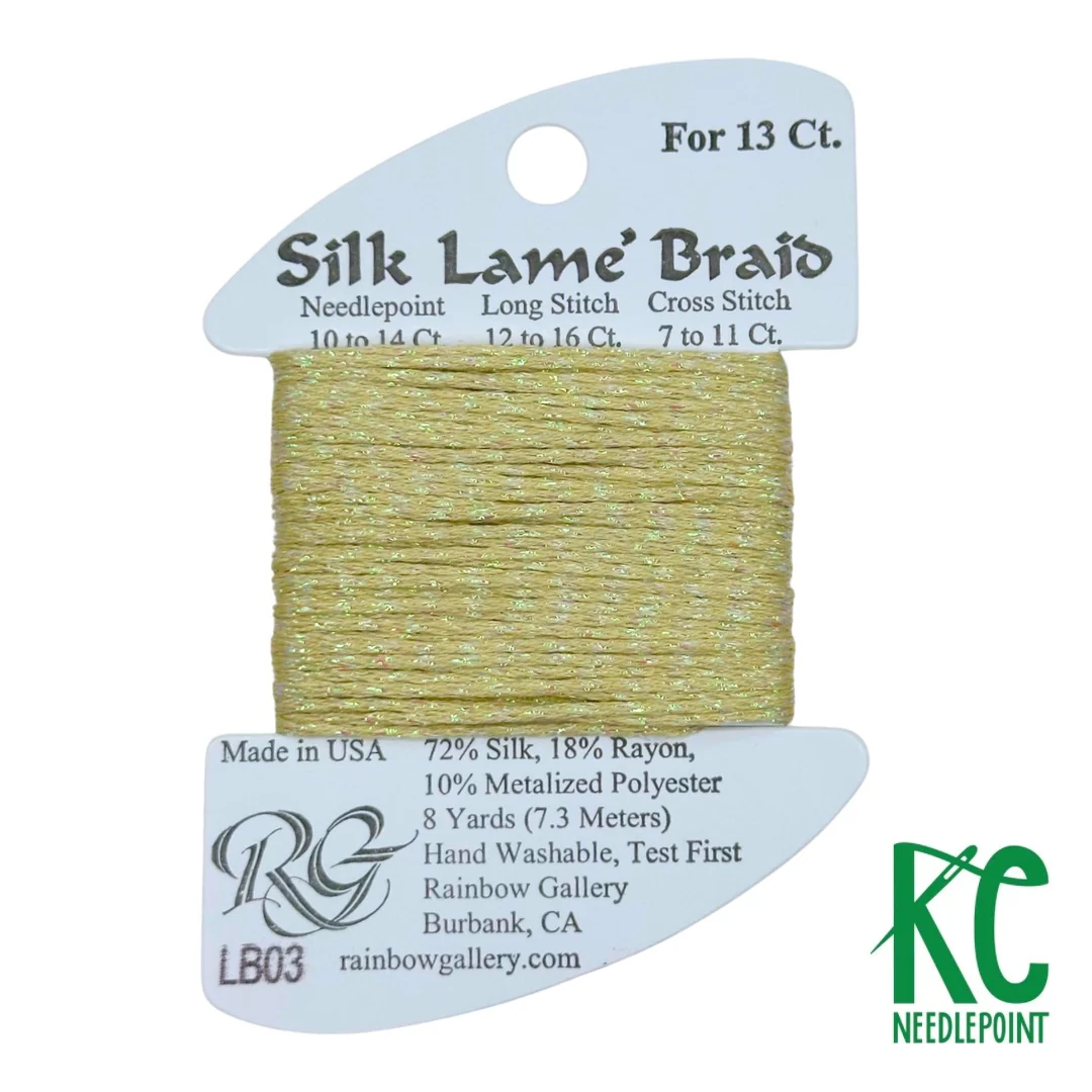 Silk Lamé Braid LB03 Ecru