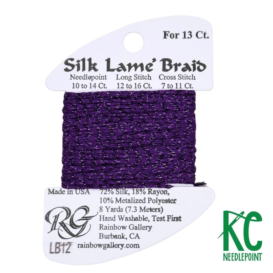 Silk Lamé Braid LB12 Purple