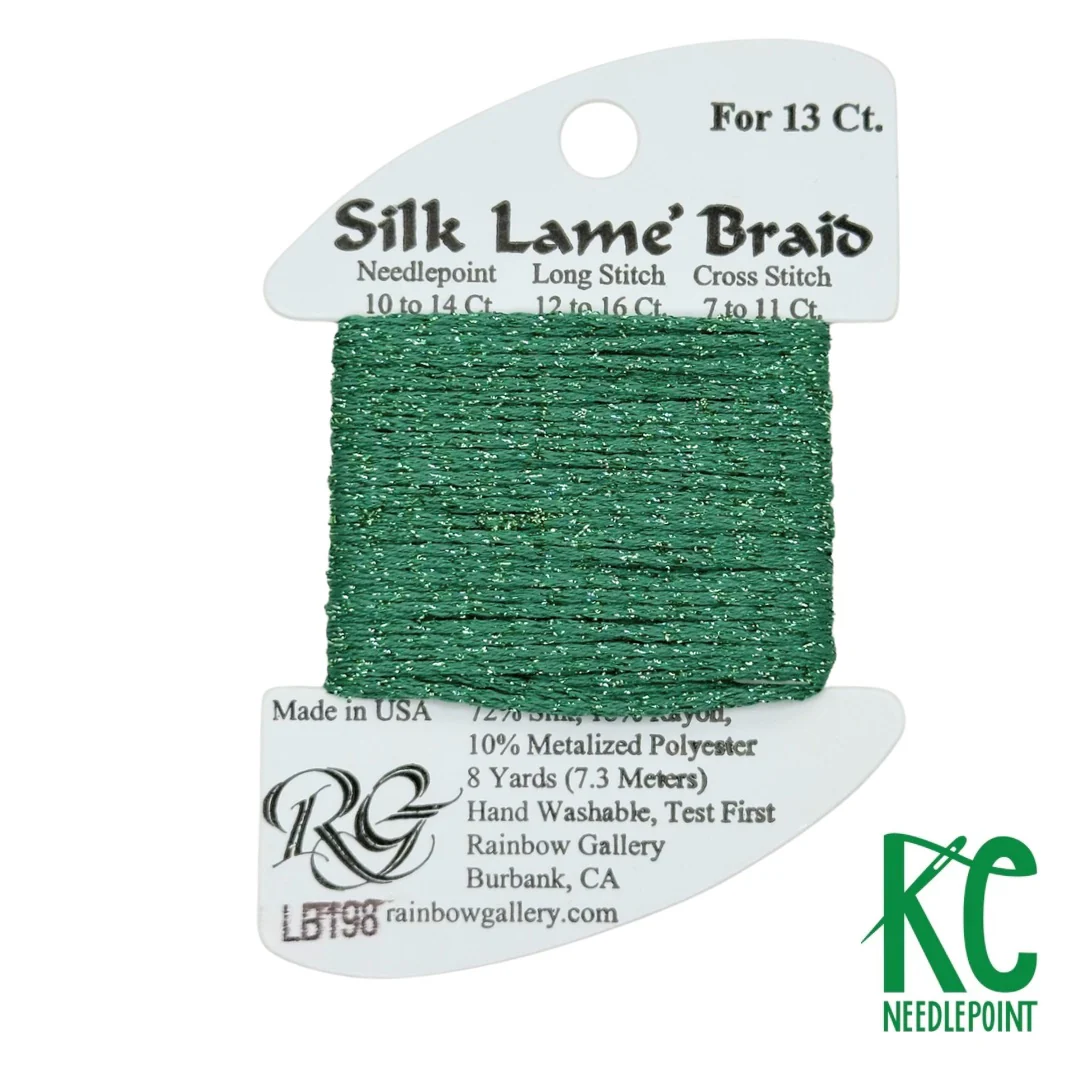 Silk Lamé Braid LB198 Green