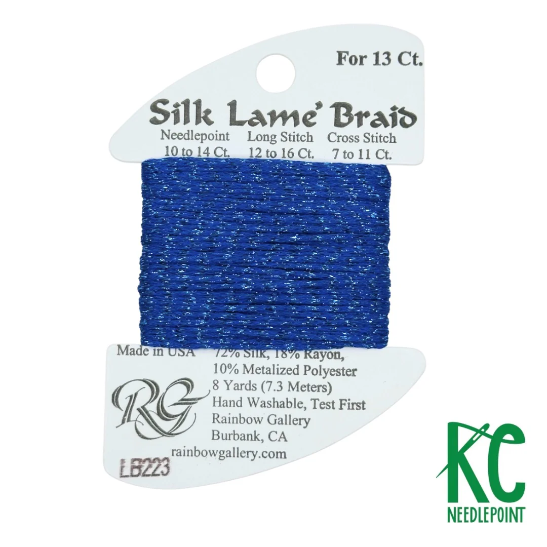 Silk Lamé Braid LB223 Crystal Blue