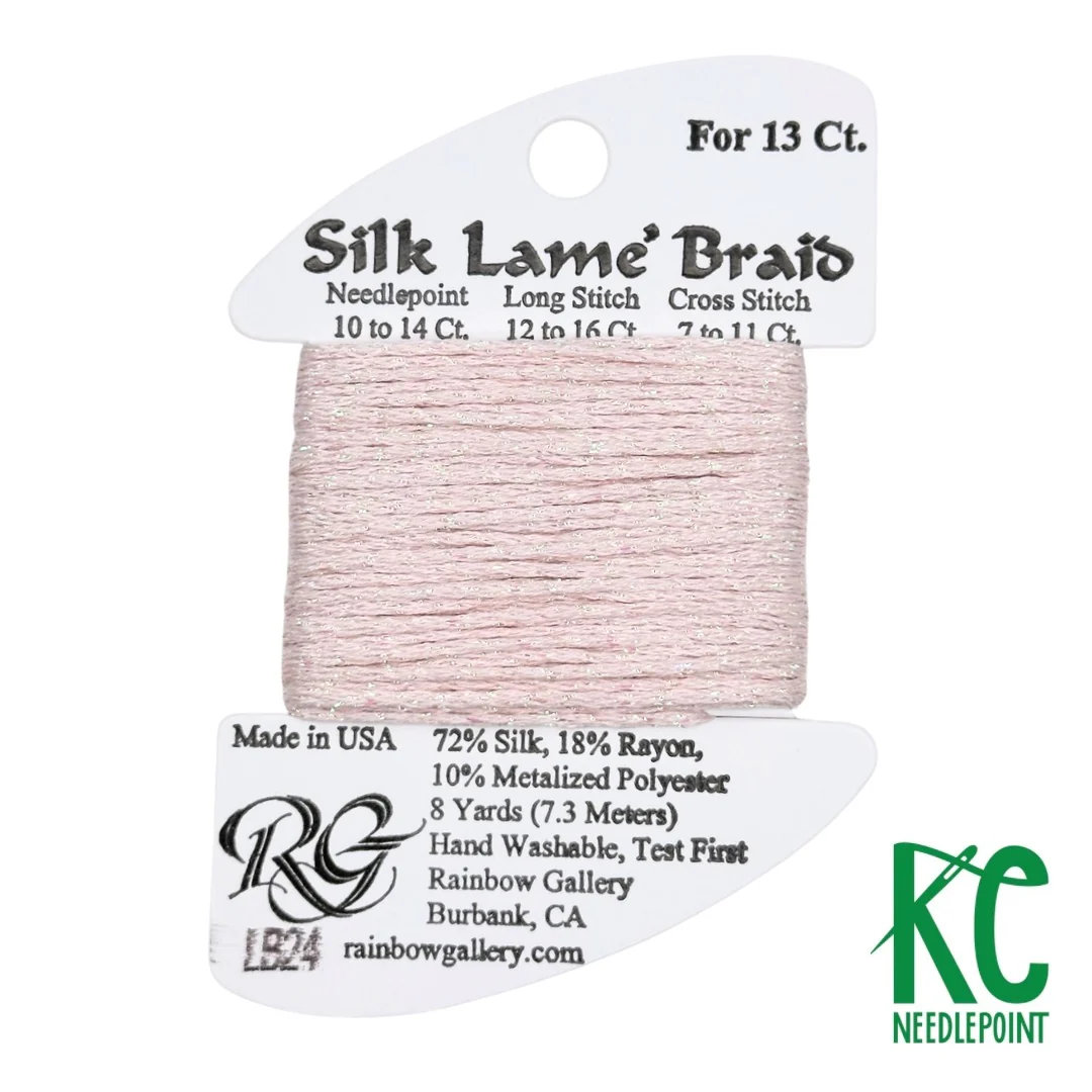 Silk Lamé Braid LB24 Baby Pink