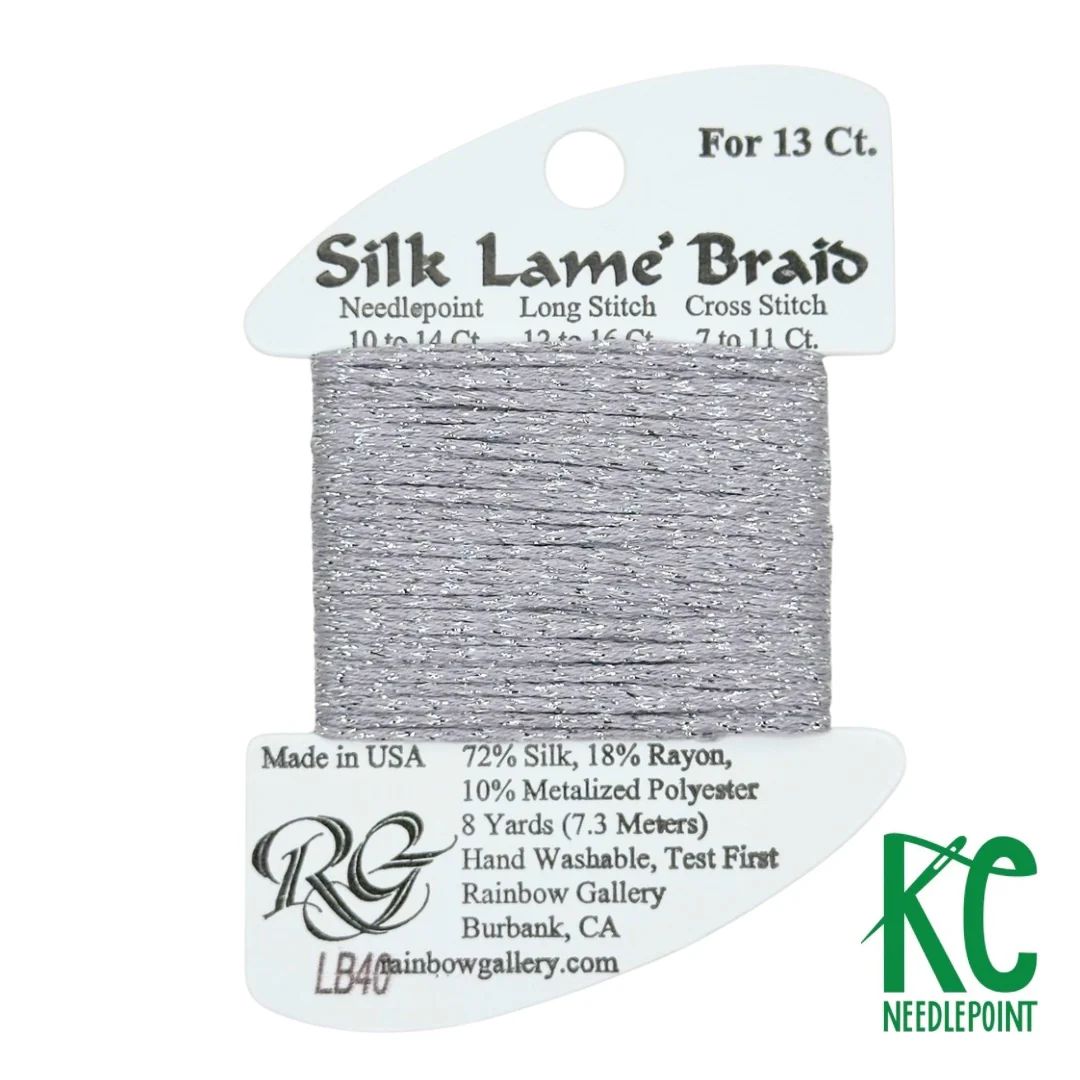Silk Lamé Braid LB40 Dove Gray