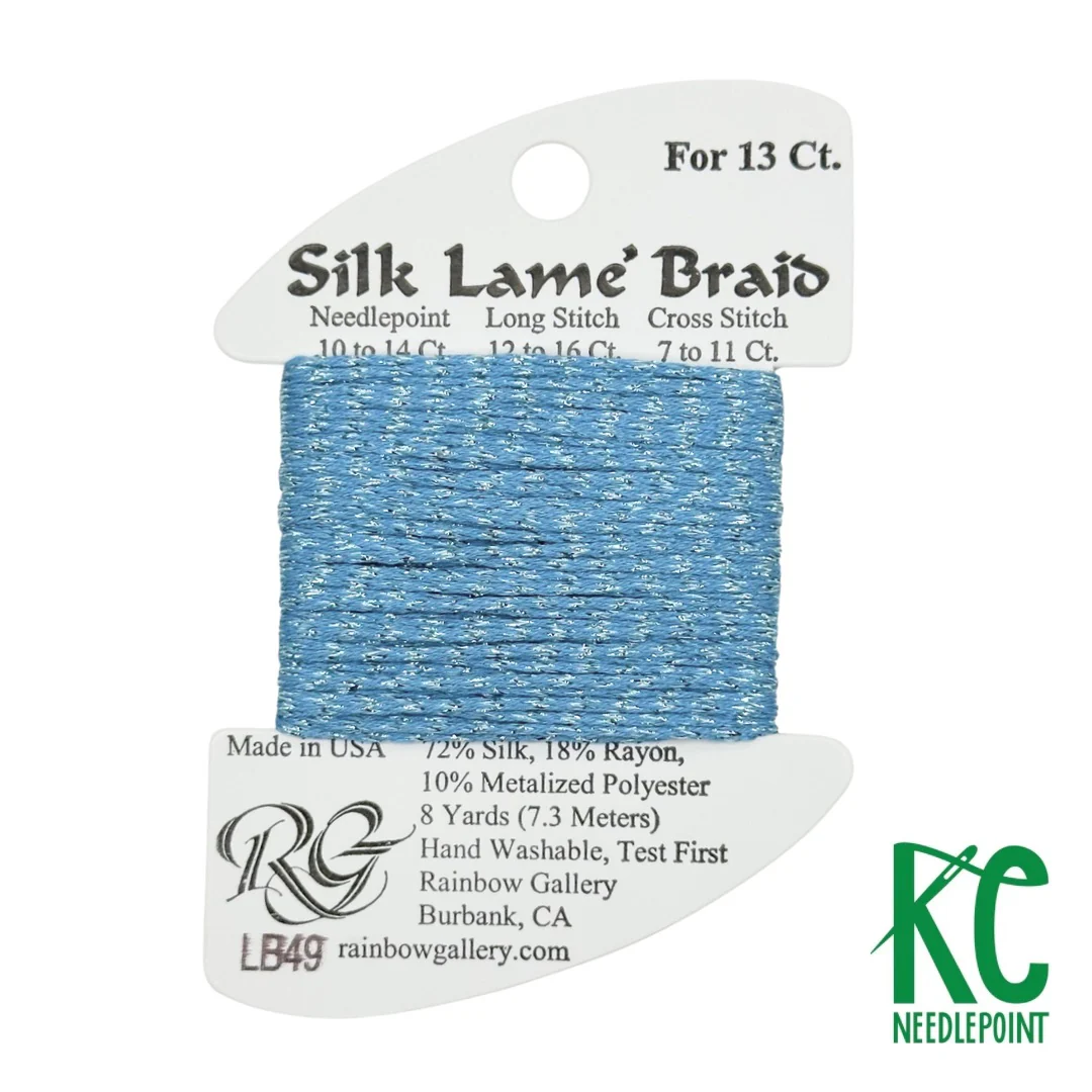 Silk Lamé Braid LB49 China Blue