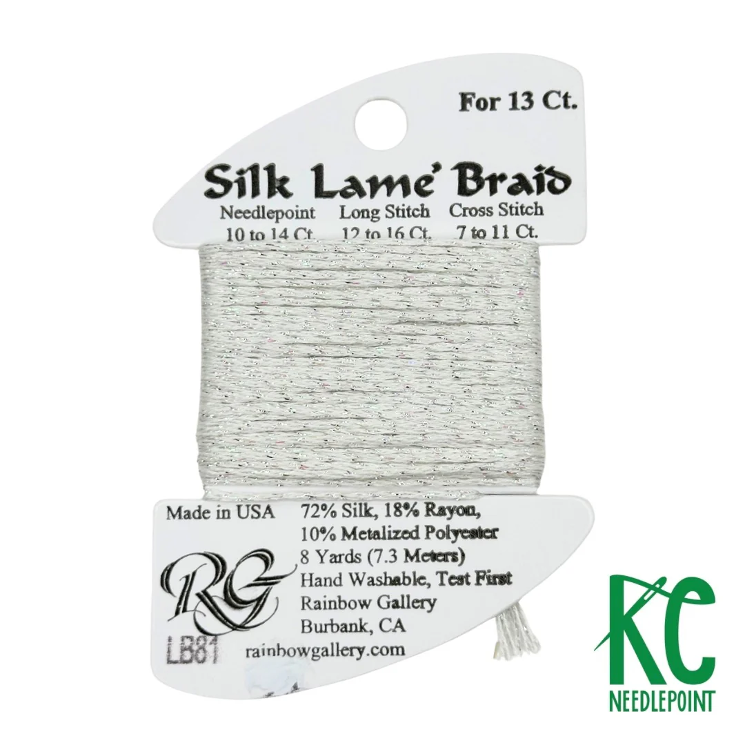 Silk Lamé Braid LB81 Platinum