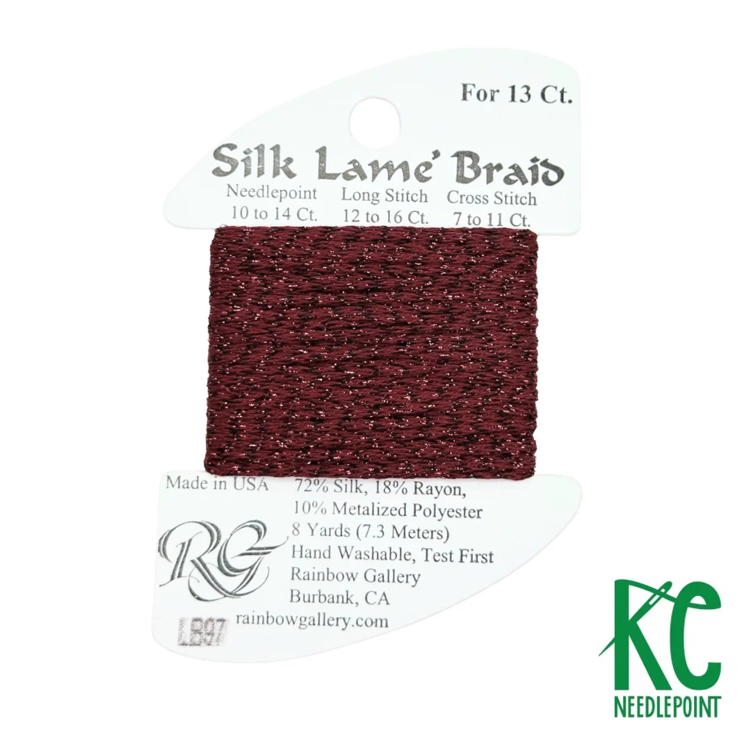 Silk Lamé Braid LB97 Ruby Red