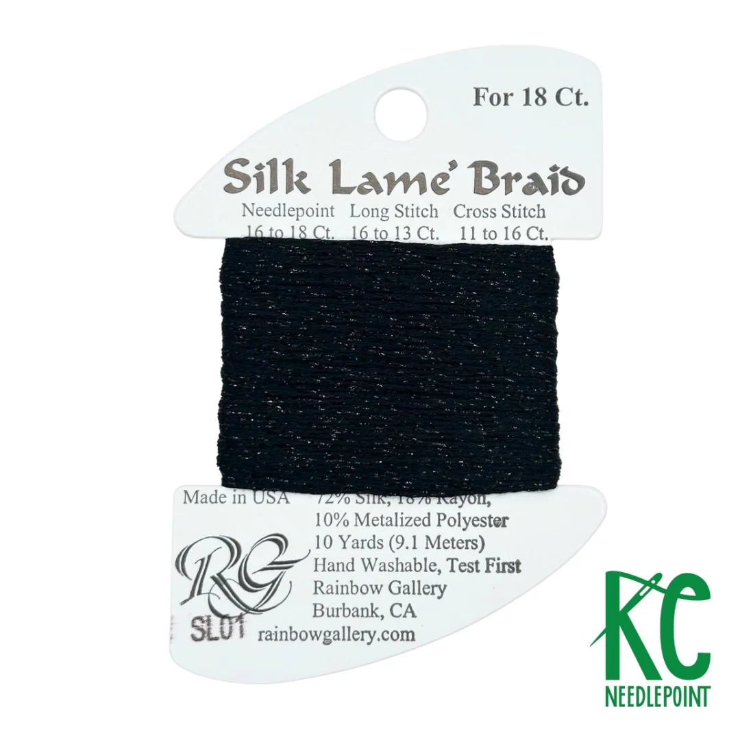Silk Lamé Braid SL01 Black