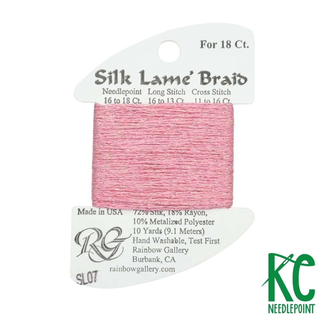 Silk Lamé Braid SL07 Pink