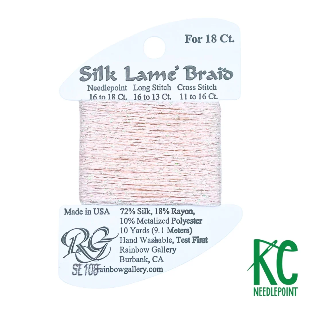 Silk Lamé Braid SL108 Soft Pink