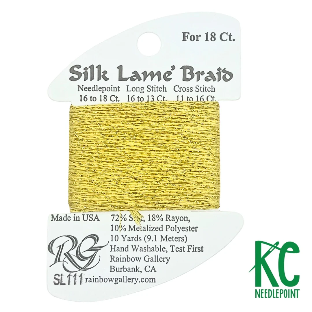 Silk Lamé Braid SL111 Chardonnay