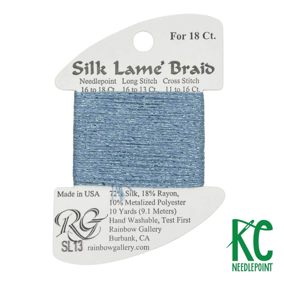 Silk Lamé Braid SL13 Sky Blue