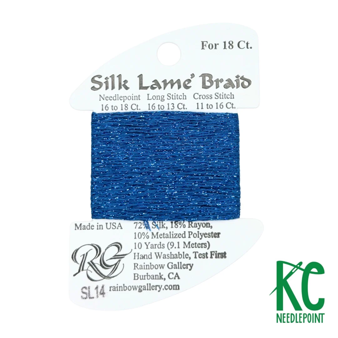 Silk Lamé Braid SL14 Blue