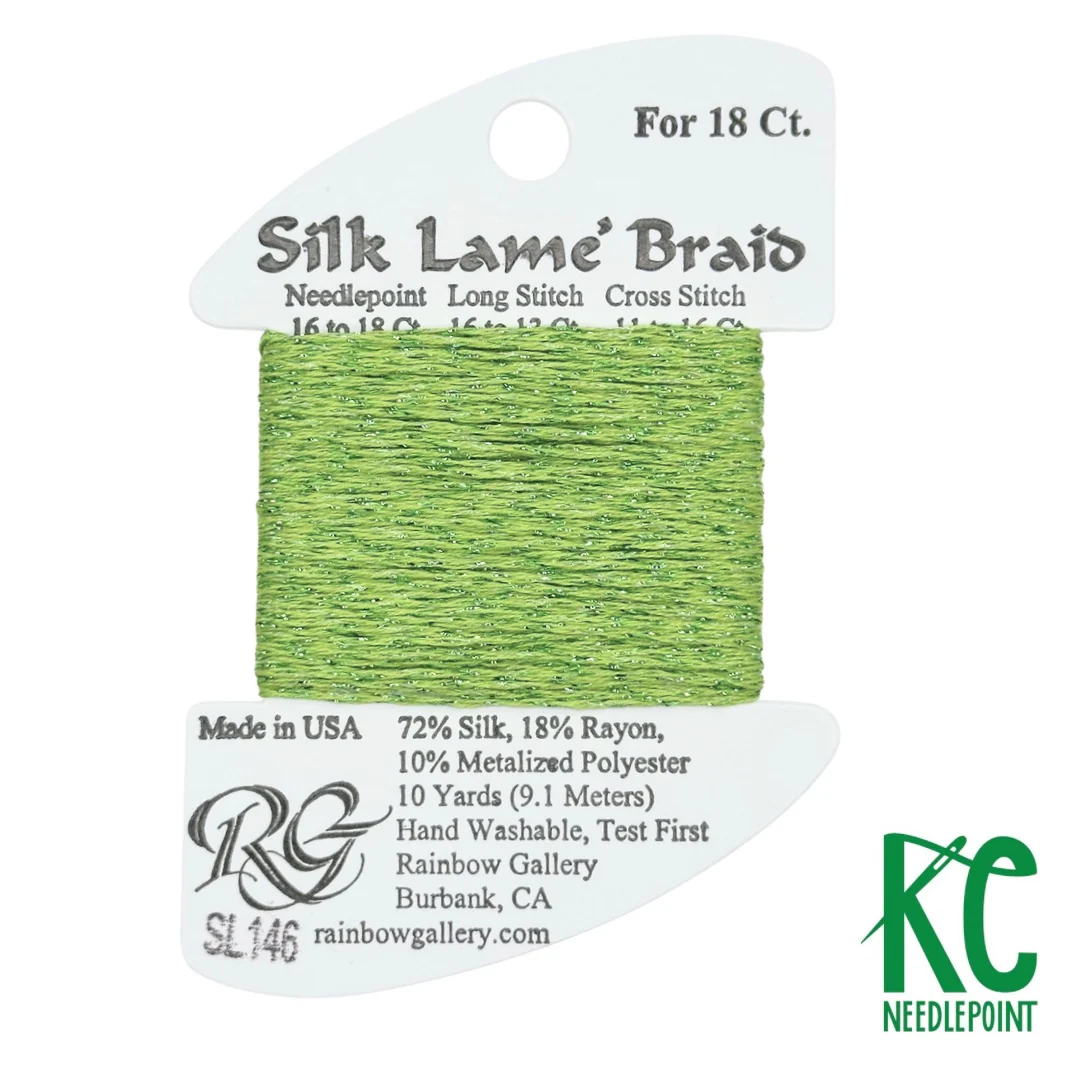 Silk Lamé Braid SL146 Apple Green