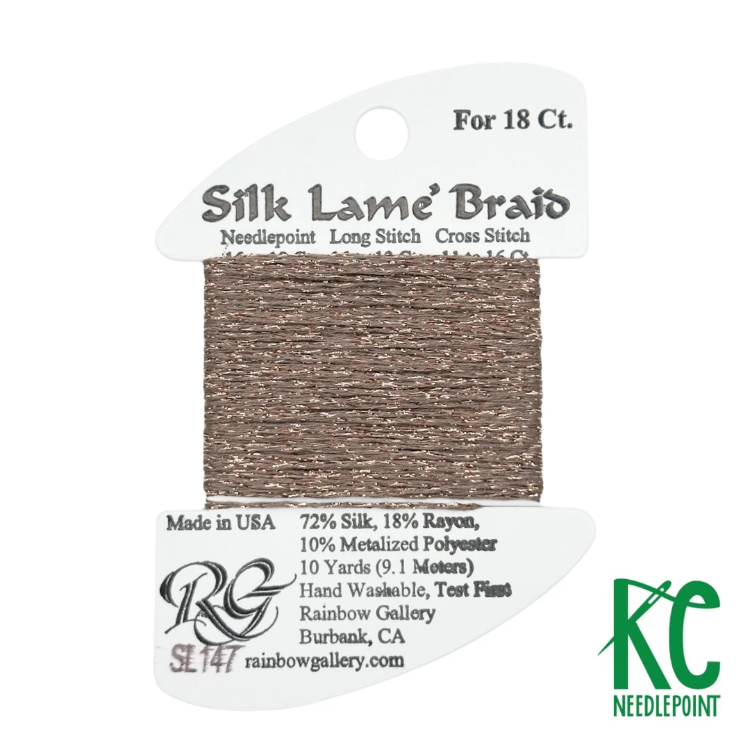 Silk Lamé Braid SL147 Taupe