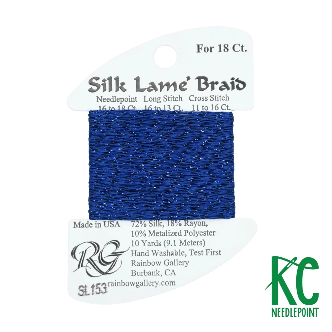 Silk Lamé Braid SL153 Classic Blue 2