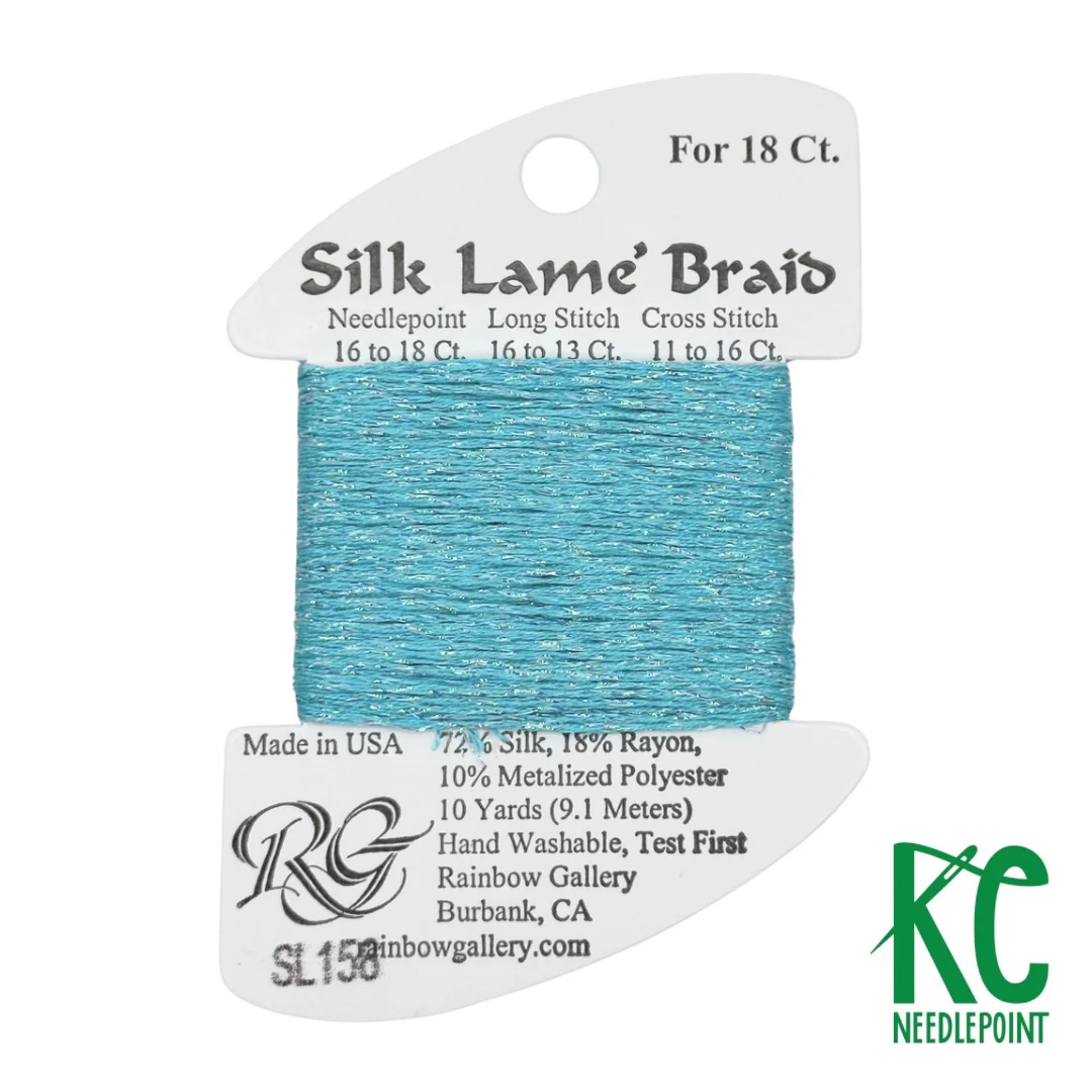 Silk Lamé Braid SL158 Capri