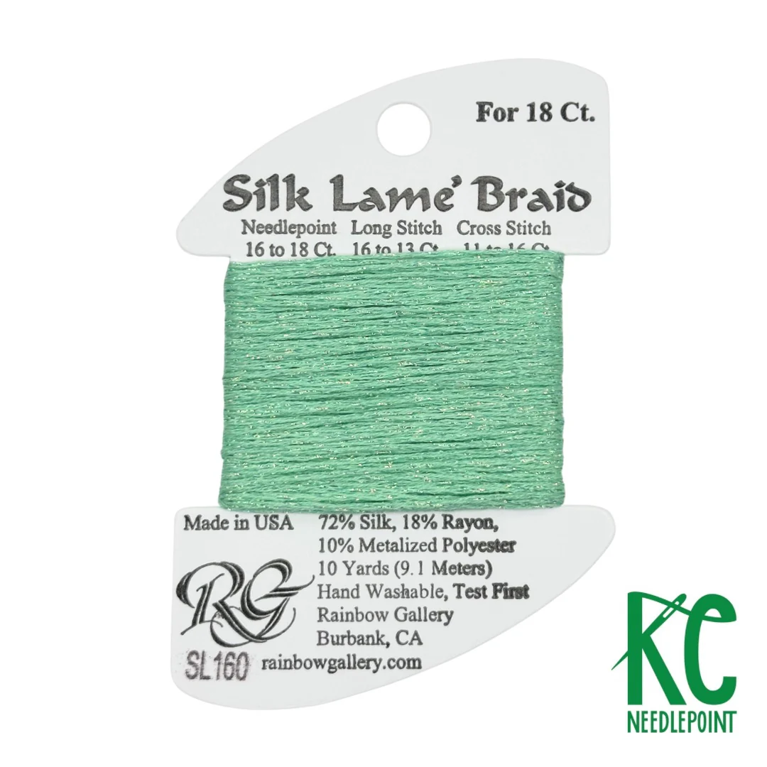 Silk Lamé Braid SL160 Dark Mint