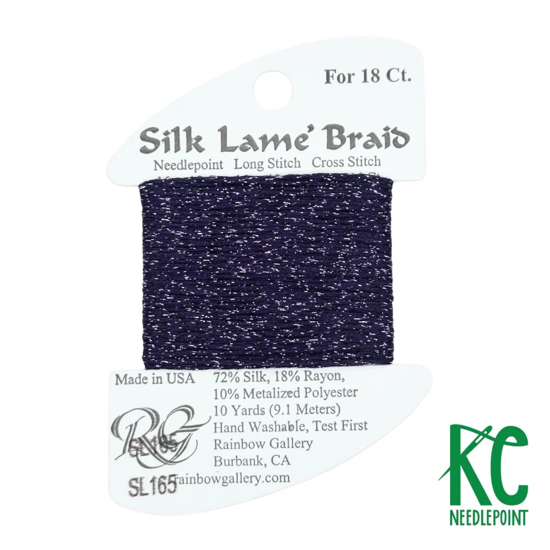 Silk Lamé Braid SL165 Dark Wisteria