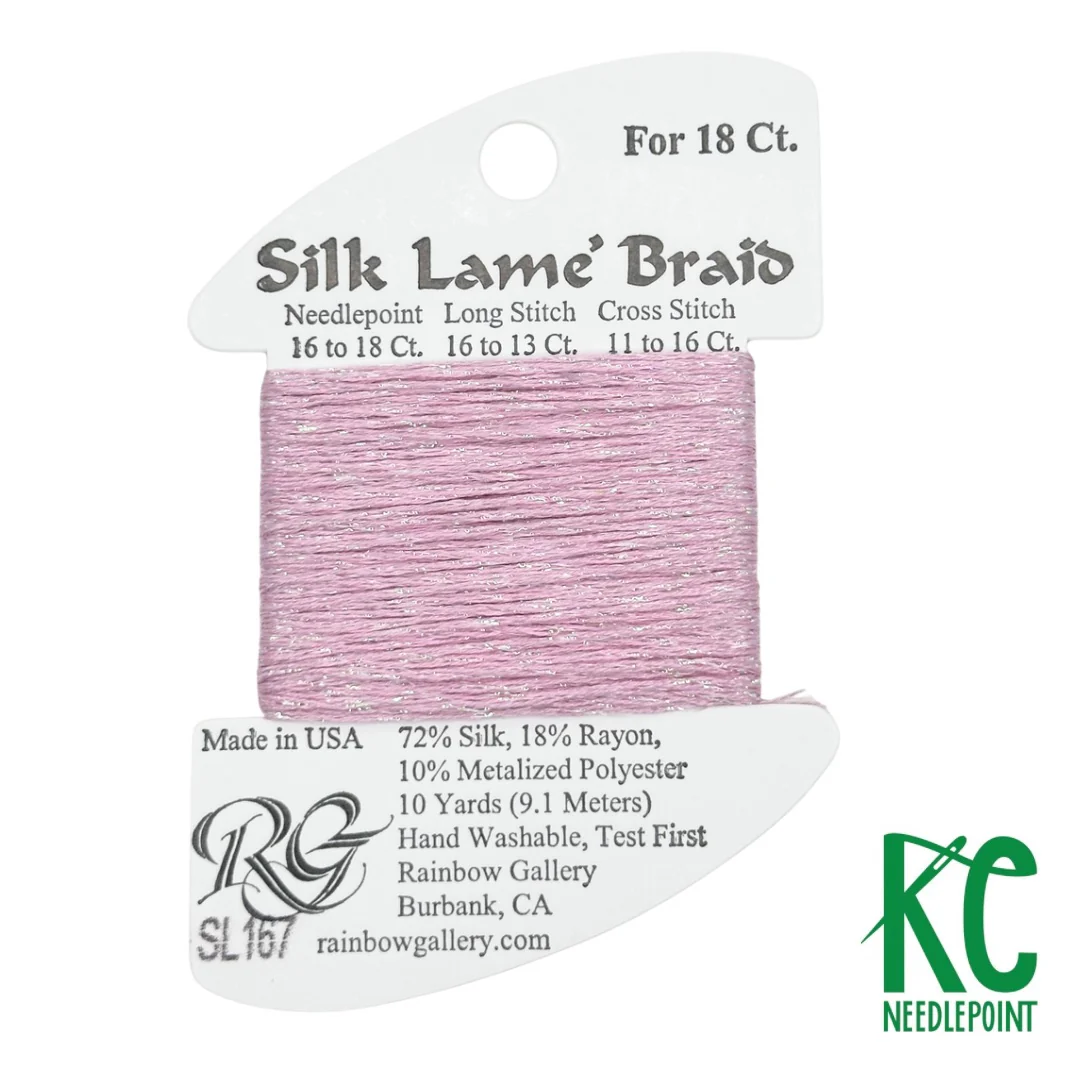 Silk Lamé Braid SL167 Pink Lady