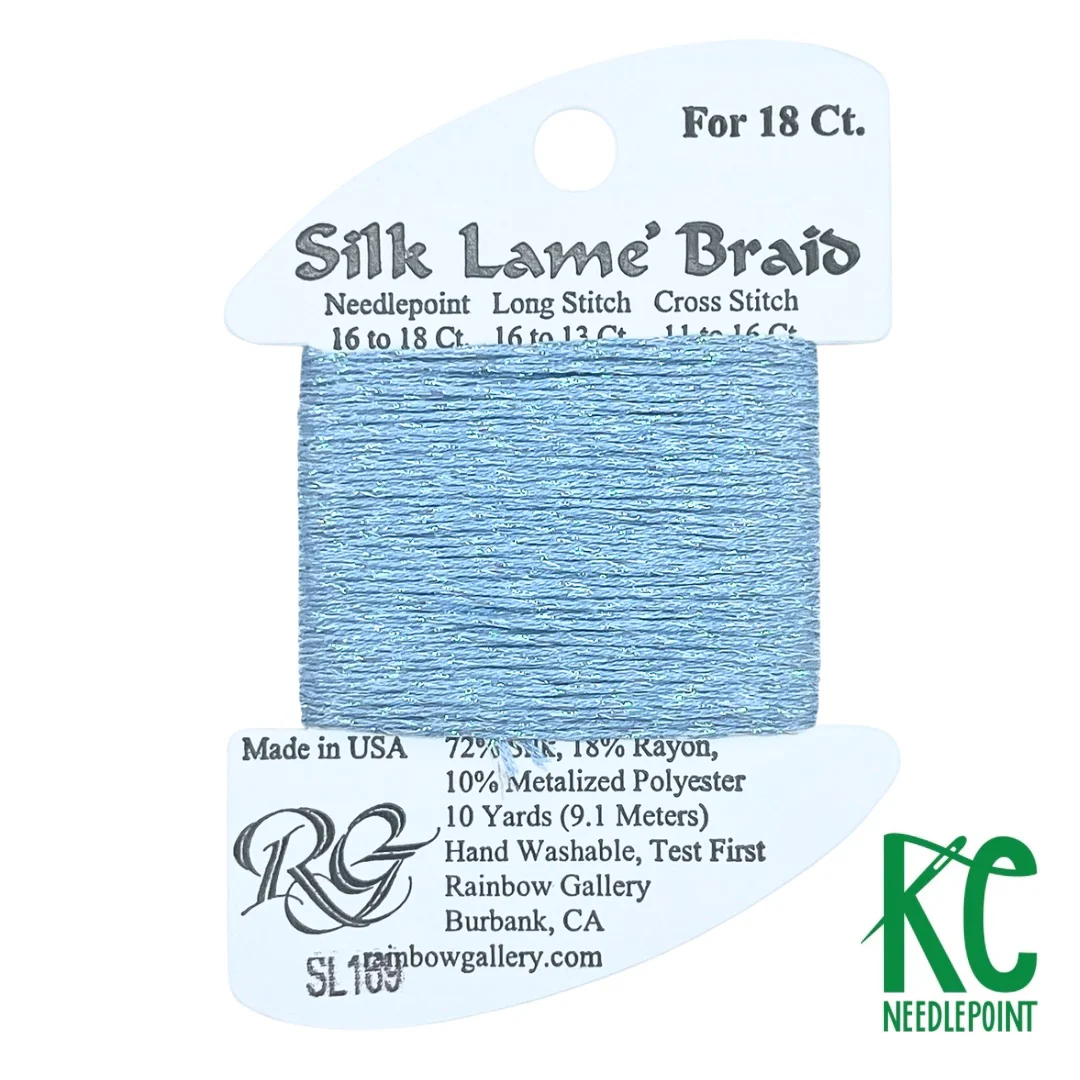 Silk Lamé Braid SL169 Blue Bell