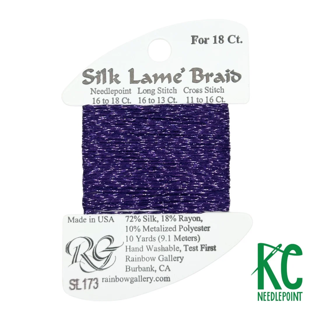 Silk Lamé Braid SL173 Pansy