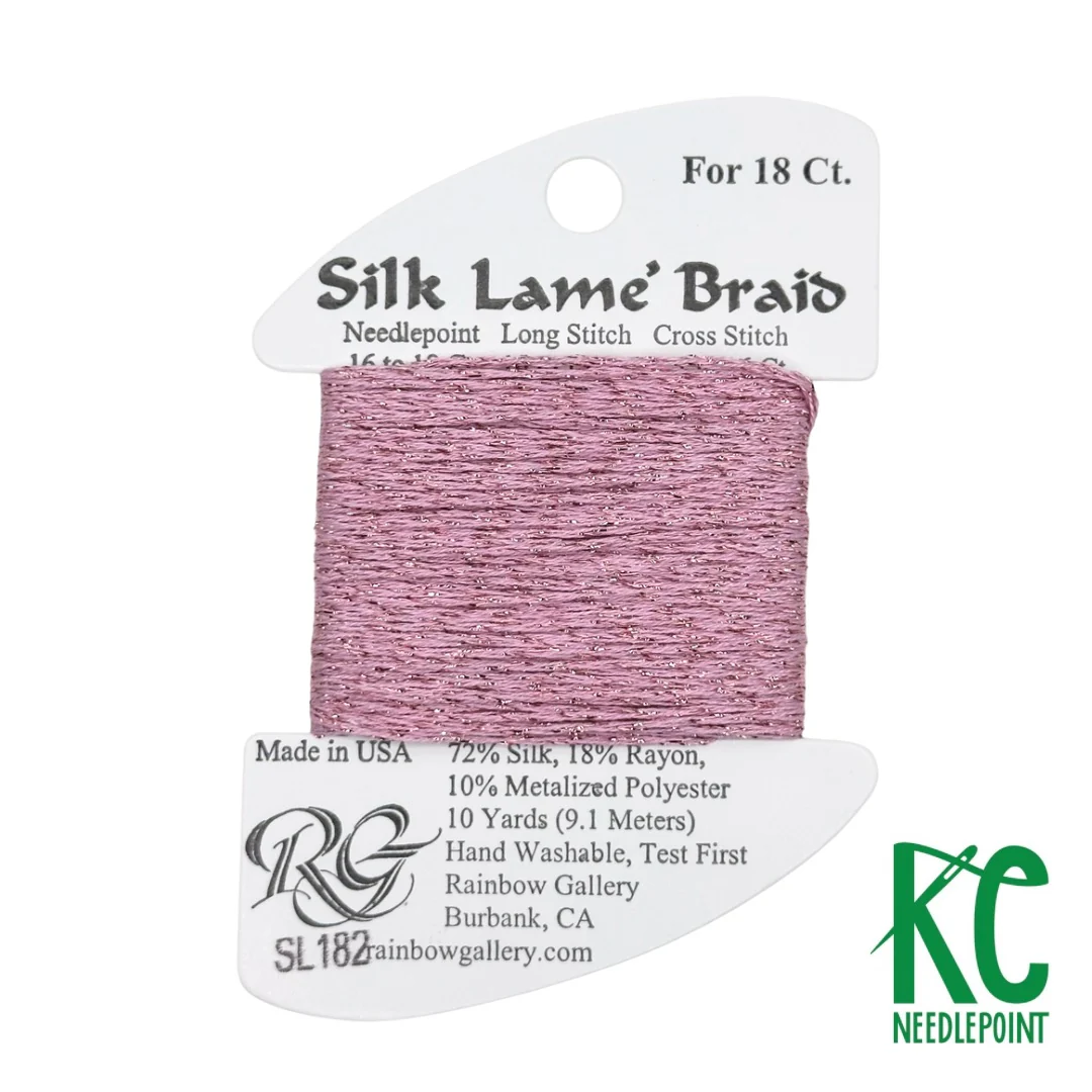 Silk Lamé Braid SL182 Chateau Rose