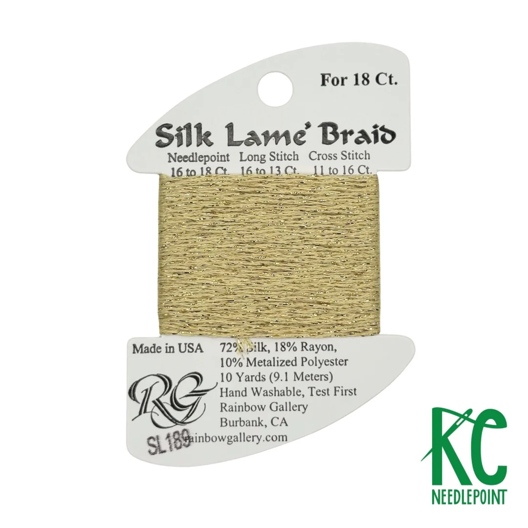 Silk Lamé Braid SL189 Banana Crepe