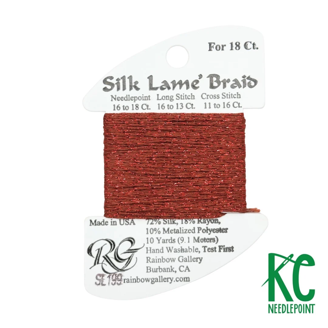 Silk Lamé Braid SL199 Picante
