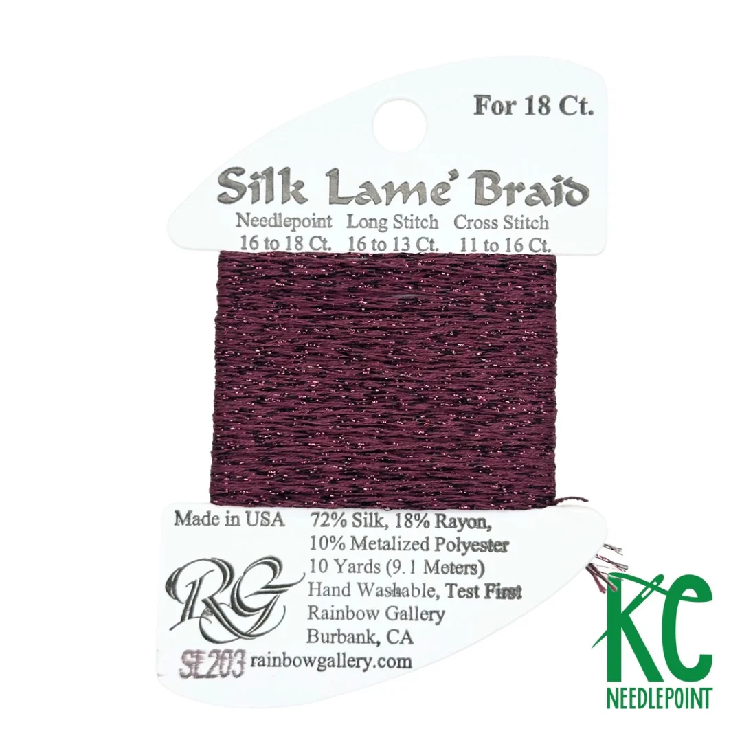 Silk Lamé Braid SL203 Magenta Purple