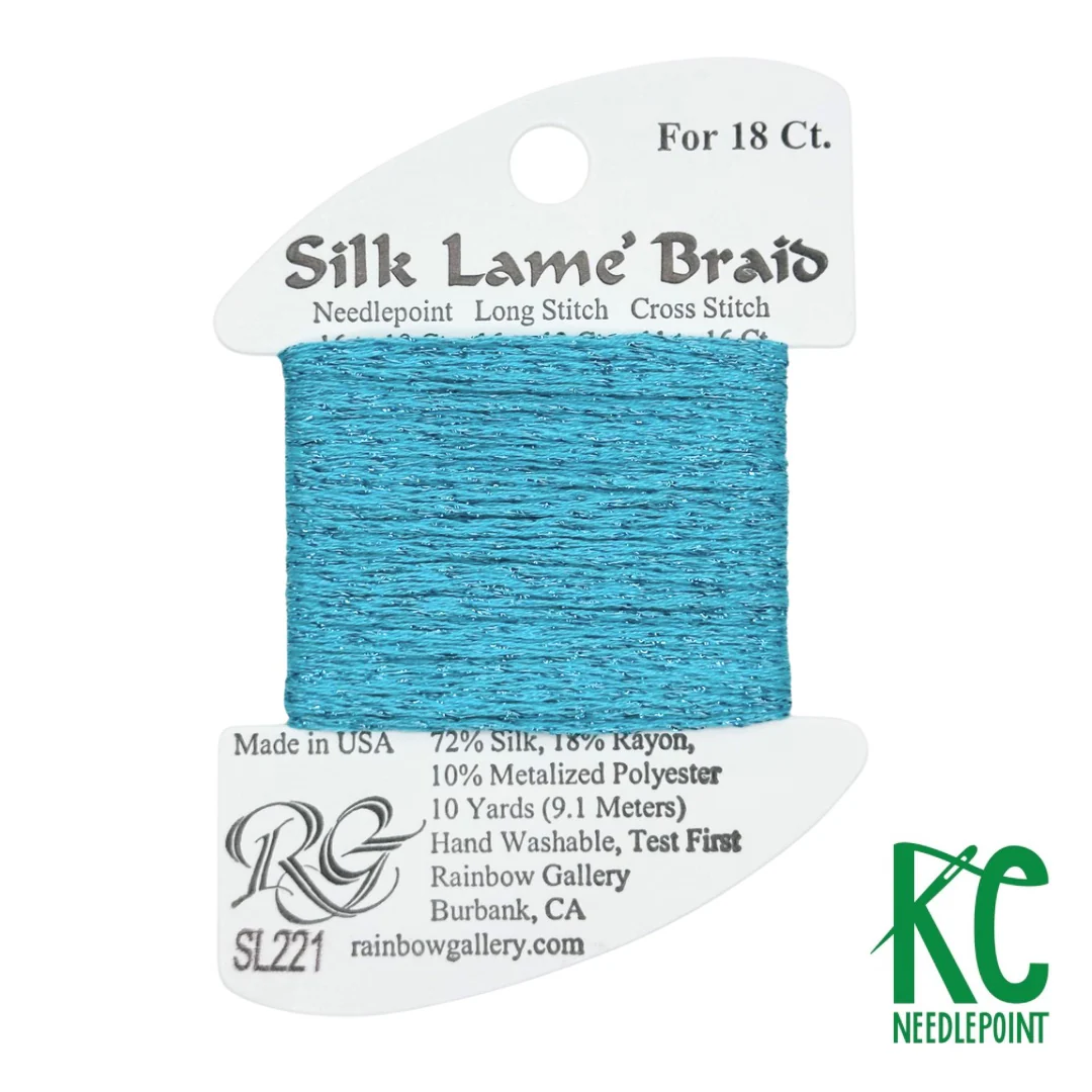 Silk Lamé Braid SL221 Capri Breeze