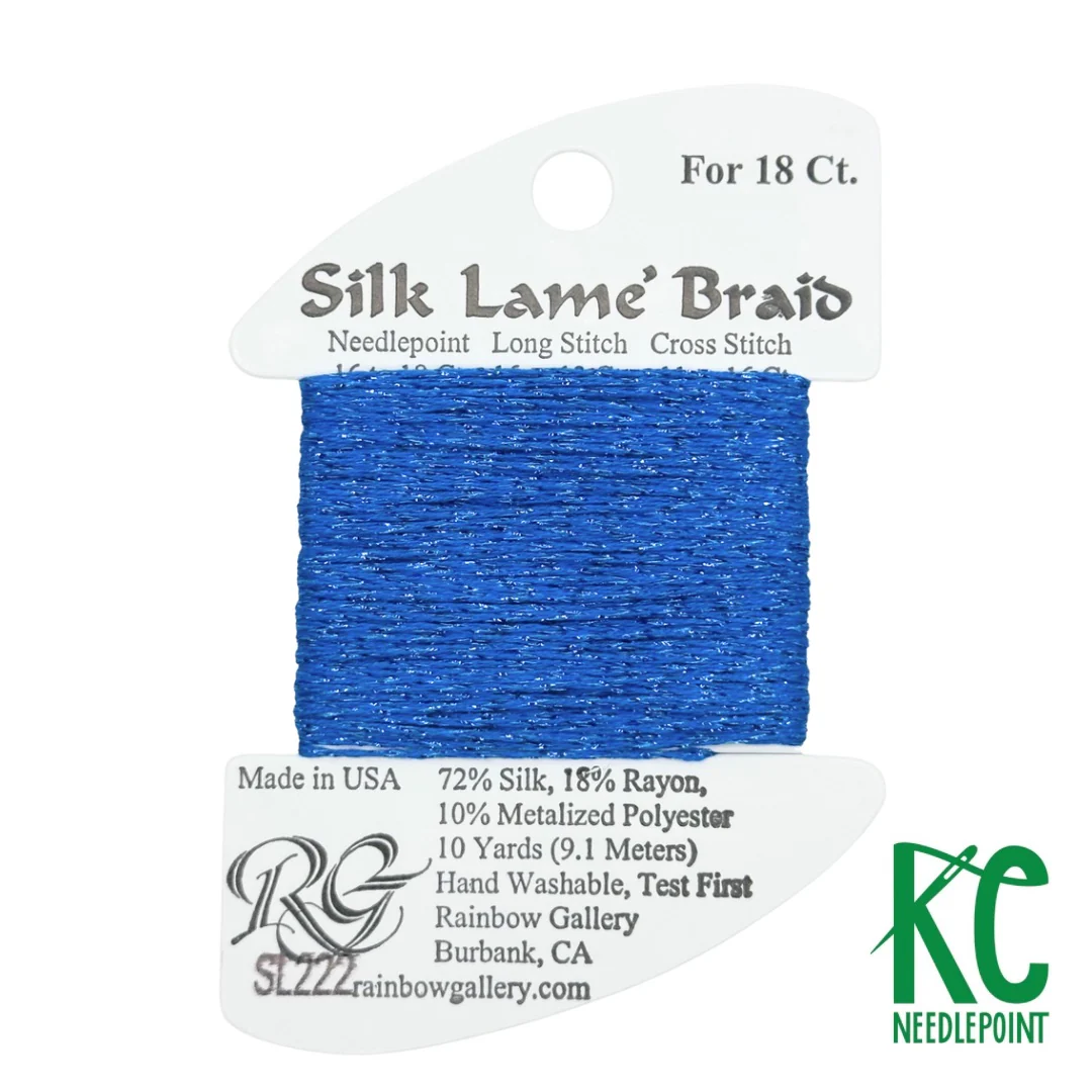 Silk Lamé Braid SL222 Brilliant Blue