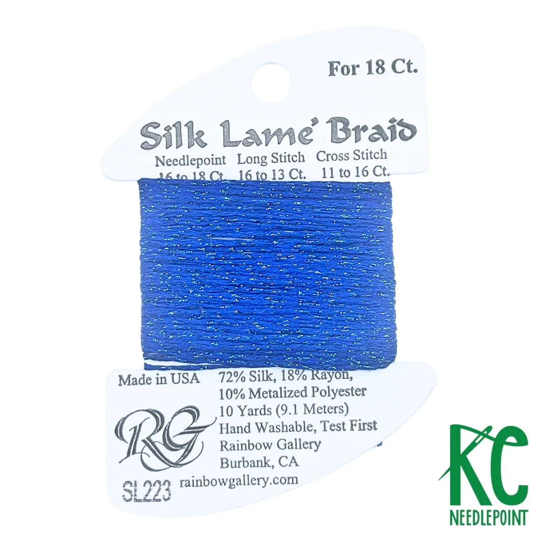 Silk Lamé Braid SL223 Crystal Blue